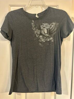 Iron Horse gray graphic tee